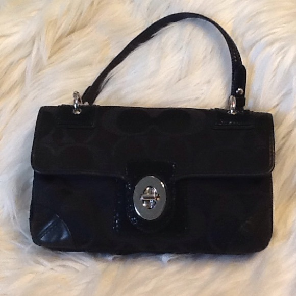 Coach Handbags - Black and Blue Coach Purse